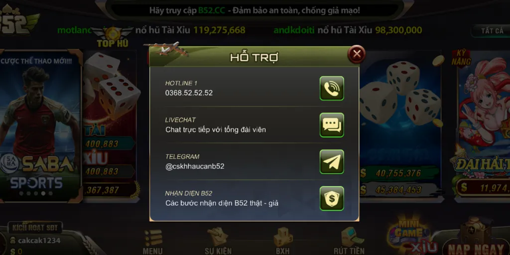Chính sách Chơi có trách nhiệm B52 Club cam kết hỗ trợ người chơi