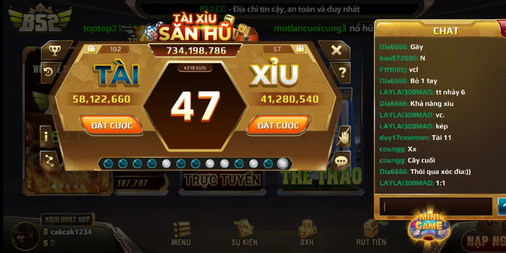 Tool hack Tài xỉu B52 Club là công cụ dự đoán kết game Tài xỉu
